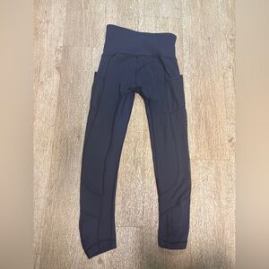 LULULEMON NAVY BLUE LEGGINGS SIZE 2